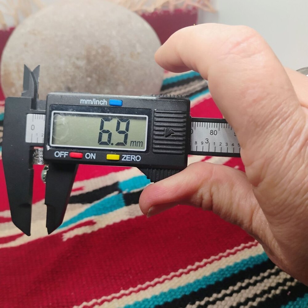 Southwest Sterling Silver Aqua Green Kingman Turquoise Heart Shaped Pendant - Picture 6 of 6